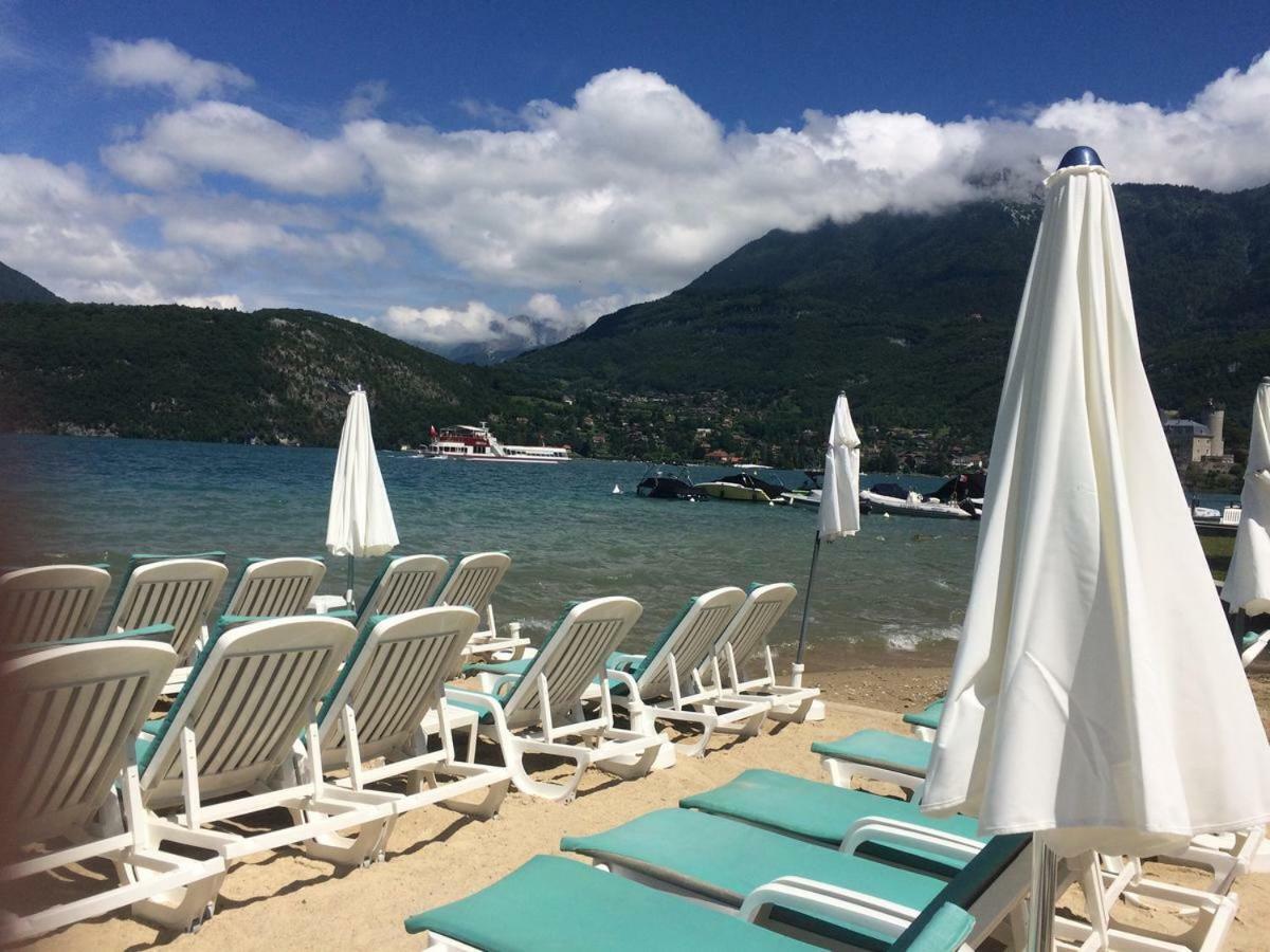 La Baie Des Voiles 3 Chambres 4 A 6 Personnes Au Bord Du Lac Plage Privee Duingt Exterior foto